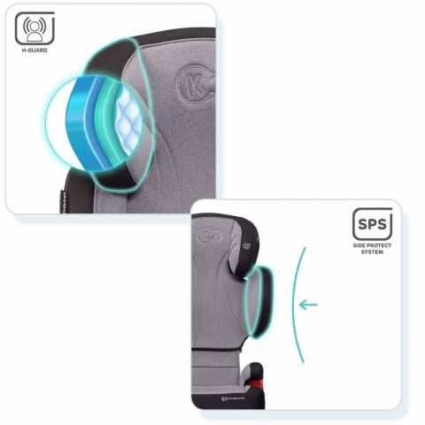 Fotelik Samochodowy Kinderkraft UNITY - BLACK 15-36 ISOFIX