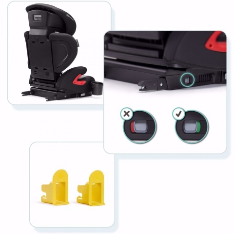 Fotelik Samochodowy Kinderkraft UNITY - BLACK 15-36 ISOFIX