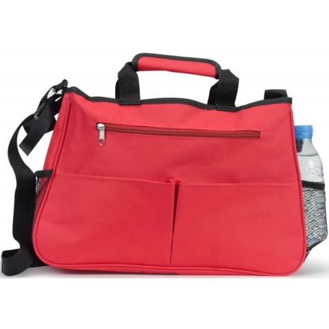 Injusa Rowerek Trójkołowy Deluxe City Max Czerwony Ciche Koła Torba + Bramka Gratis