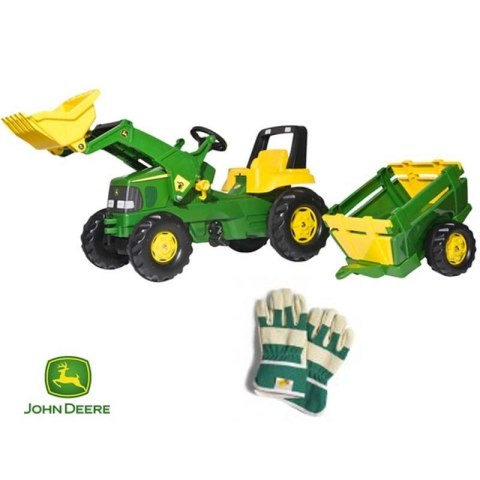 Rolly Toys rollyJunior Traktor Na Pedały John Deere 3-8 Lat + Bramka Gratis