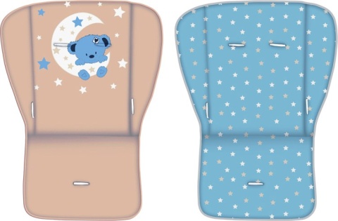 FOXY BERTONI LEKKI 7 KG WÓZEK SPACEROWY + OSŁONA NA NÓŻKI - Blue&Beige Moon Bear