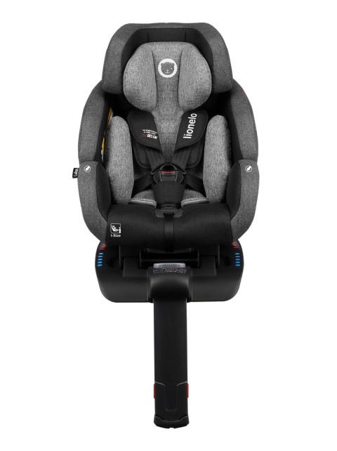 Lukas IsoFix i-Size 0-18kg Lionelo fotelik dziecięcy PRZÓD TYŁ - Carbon
