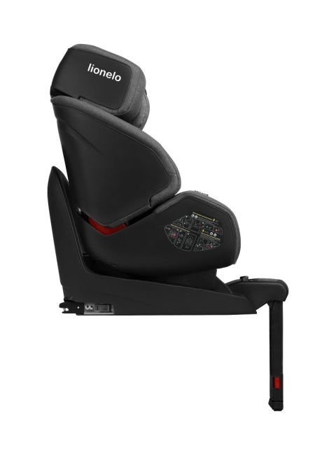 Lukas IsoFix i-Size 0-18kg Lionelo fotelik dziecięcy PRZÓD TYŁ - Carbon