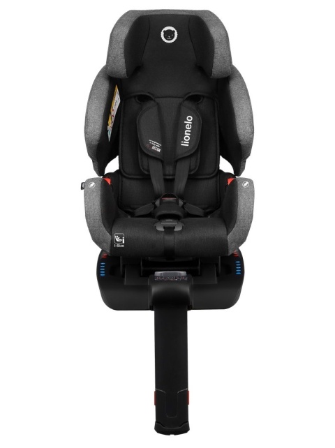 Lukas IsoFix i-Size 0-18kg Lionelo fotelik dziecięcy PRZÓD TYŁ - Carbon