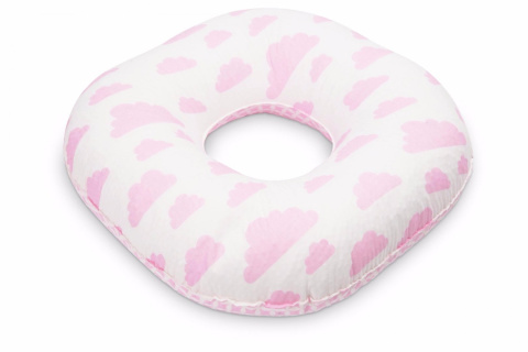 PODUSZKA POPORODOWA KOŁO POPORODOWE SENSILLO - RÓŻOWE WZORY
