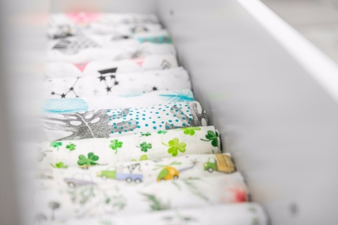 Pieluszka muślinowa Sensillo 70x80cm - RÓŻE