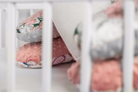 Rogal Minky do karmienia Sensillo - GRANATOWY KROPKI