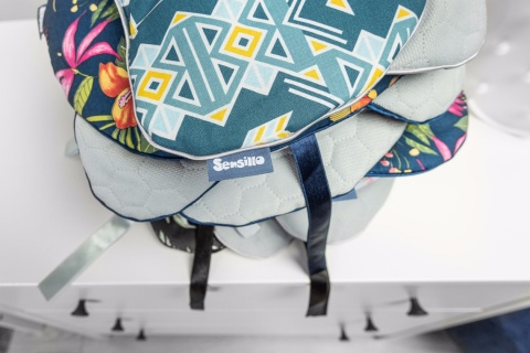 Sensillo poduszka Miś - GRANATOWY ORNAMENT