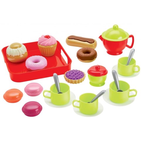 Ecoiffier Zestaw do Herbaty Ciasteczka Naczynia 26 elementów