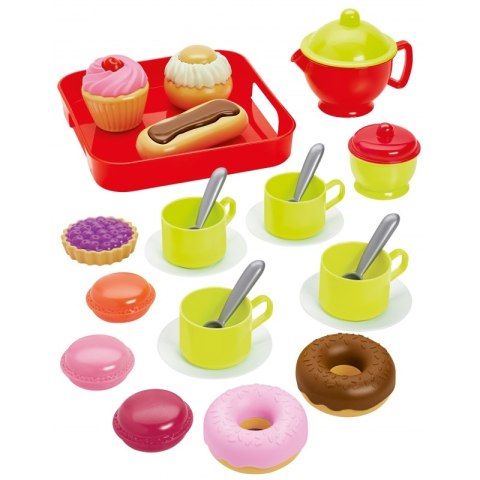 Ecoiffier Zestaw do Herbaty Ciasteczka Naczynia 26 elementów