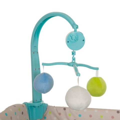 Babycenter HAUCK łóżeczko turystyczne 2 poziomy przewijak karuzela z pozytywką