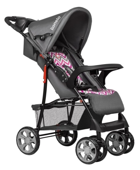 EMMA PLUS Lionelo wózek spacerowy 8,5kg - Pink Scandi