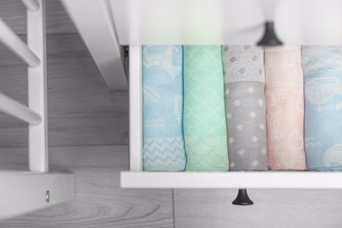 Pieluszka bambusowa Sensillo 65x75cm - RÓŻOWY SERCA