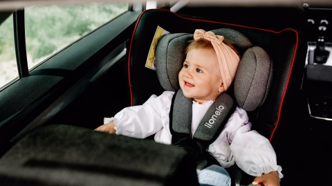 LIAM 0-18kg Lionelo fotelik samochodowy - Cozy Grey