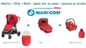 Adorra 3w1 Oria Rock + 2 x śpiworek wózek Maxi-Cosi - Frequency Black
