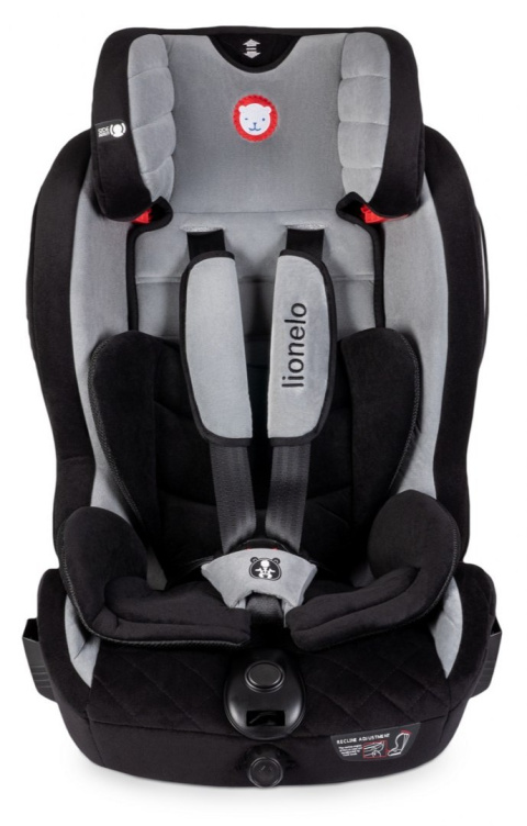Adriaan Isofix 9-36kg Lionelo fotelik samochodowy, 5 lat Gwarancji - Suede Grey