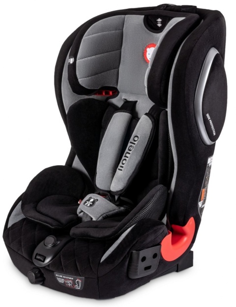 Adriaan Isofix 9-36kg Lionelo fotelik samochodowy, 5 lat Gwarancji - Suede Grey