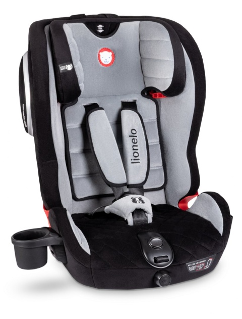 Adriaan Isofix 9-36kg Lionelo fotelik samochodowy, 5 lat Gwarancji - Suede Grey