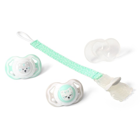 Baby Ono Smoczek symetryczny silikonowy 2szt 3-6m 1224/01