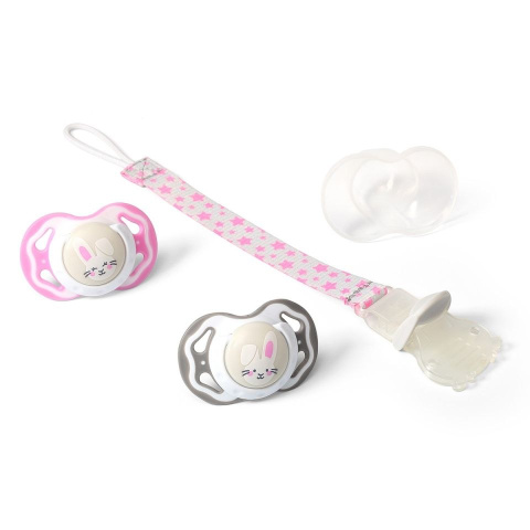 Baby Ono Smoczek symetryczny silikonowy 2szt 3-6m 1224/03