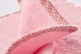 Miękkie bawełniane okrycie kąpielowe frotte 100x100 Sensillo Pastel - Pink