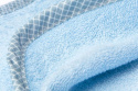 Miękkie bawełniane okrycie kąpielowe frotte 100x100 Sensillo Pastel - Blue