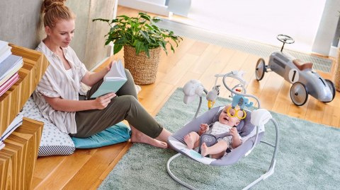 Kinderkraft Bujaczek Huśtawka Elektryczny MINKY Pink