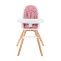 Kinderkraft Krzesełko Do Karmienia rośnie z dzieckiem 2w1 TIXI - Pink