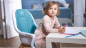 Kinderkraft Krzesełko Do Karmienia rośnie z dzieckiem 2w1 TIXI - Turquoise