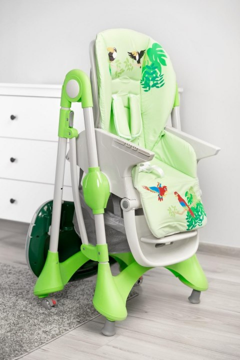 MAGNUS CARETERO krzesełko do karmienia z regulacją podnóżka - GREEN