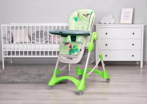 MAGNUS CARETERO krzesełko do karmienia z regulacją podnóżka - GREEN
