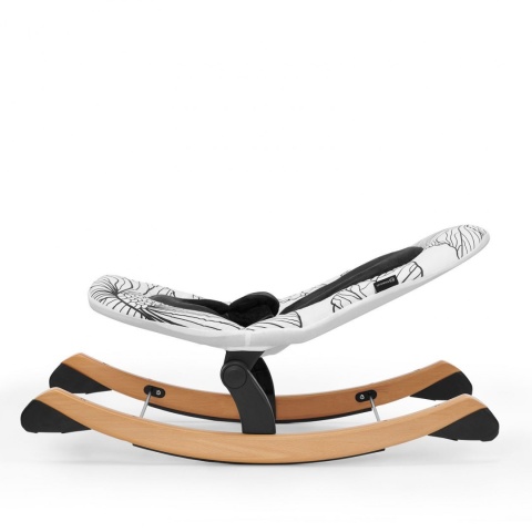 Kinderkraft Bujaczek Leżaczek FINIO - Black/White