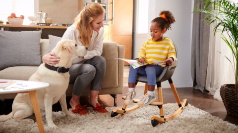 Kinderkraft Bujaczek Leżaczek FINIO - Black/White