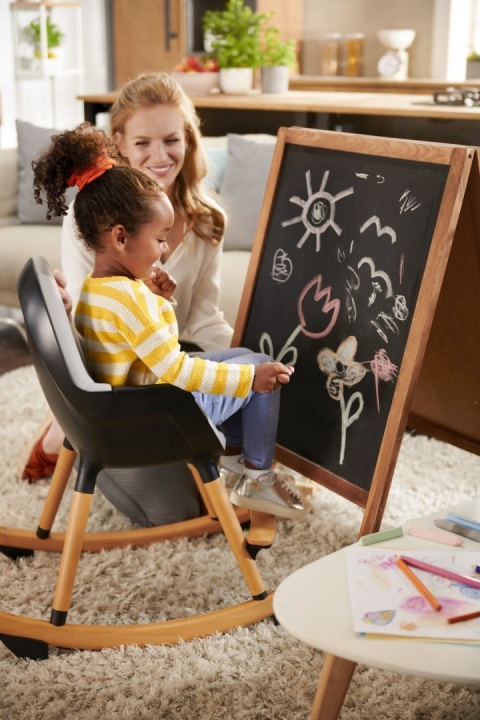 Kinderkraft Bujaczek Leżaczek FINIO - Black/White