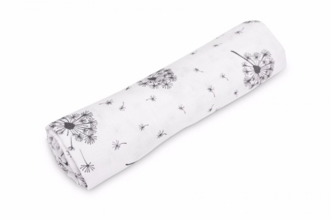 Muślinowy otulacz bawełniany Sensillo 120x120 cm - Dmuchawce