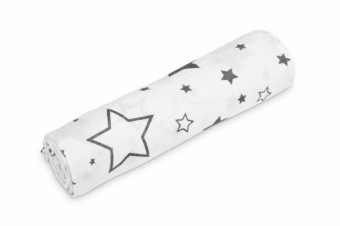 Muślinowy otulacz bawełniany Sensillo 120x120 cm - Gwiazdki