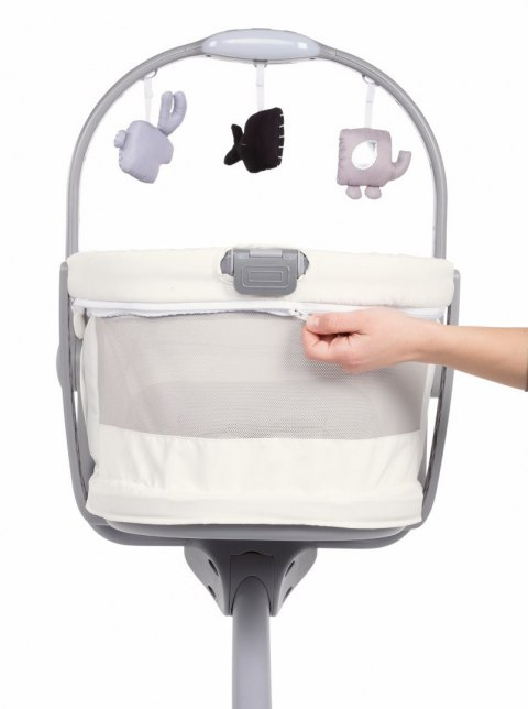 BABY HUG AIR WHITE SNOW 4w1 leżaczek kołyska krzesełko do karmienia Chicco