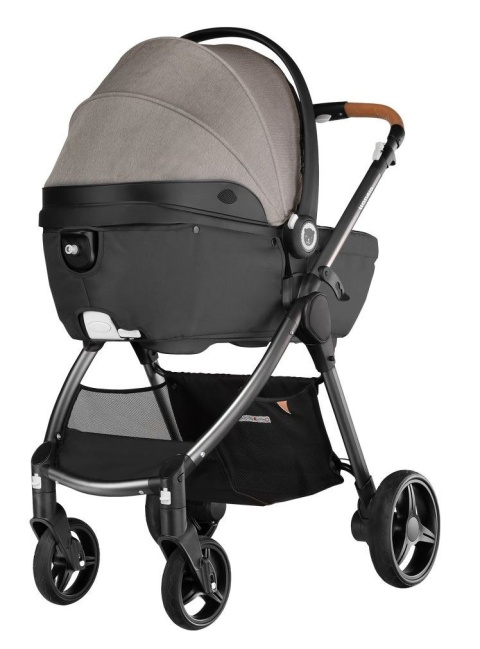 Greet 2w1 Lionelo wózek wielofunkcyjny z twardą gondolą - Latte