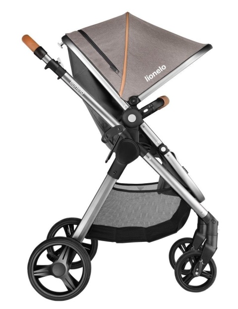 Greet 3w1 Lionelo wózek spacerowy z miękką gondolą + fotelik 0-13kg - Latte