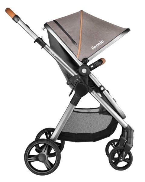 Greet 3w1 Lionelo wózek spacerowy z miękką gondolą + fotelik 0-13kg - Latte