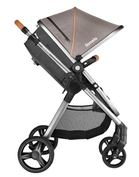 Greet 3w1 Lionelo wózek spacerowy z miękką gondolą + fotelik 0-13kg - Latte