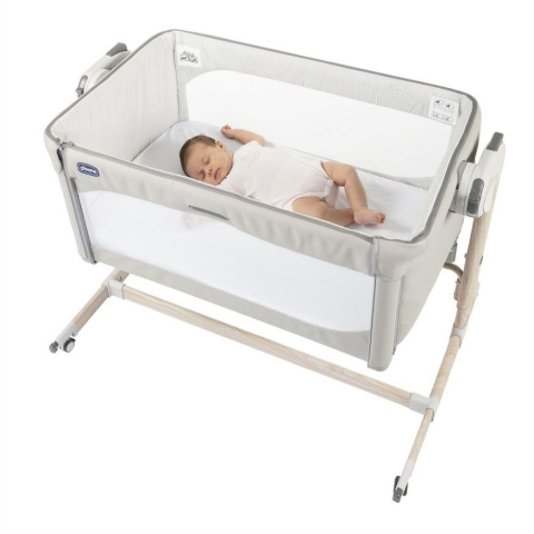 Next2me Magic Chicco 0m+ łóżeczko dostawne - SCANDINAVIAN WOOD