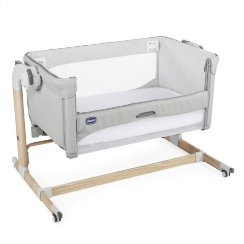 Next2me Magic Chicco 0m+ łóżeczko dostawne - SCANDINAVIAN WOOD