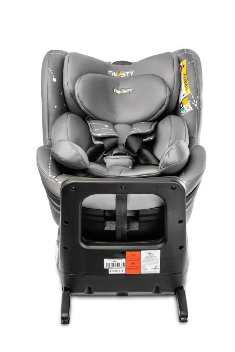 TWISTY Grey 0-18 kg i-size isofix 360 obrotowy 40-105 cm Caretero