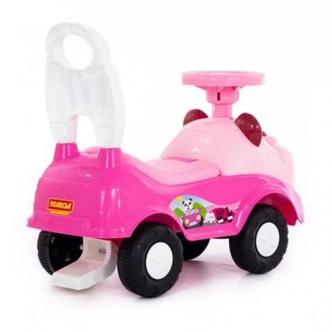 Wader Jeździk Chodzik Pchacz 3w1 Różowy Miś