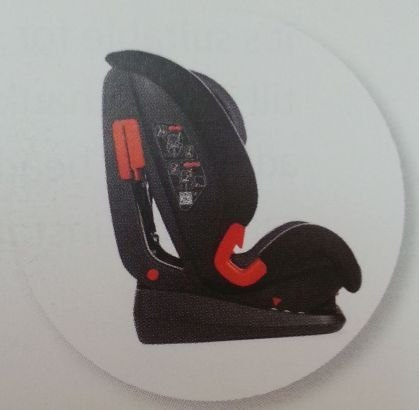 AKITA CHICCO fotelik samochodowy 9-36 kg - RED PASSION