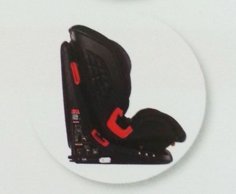 AKITA FIX CHICCO Fotelik samochodowy 9-36 kg ISOFIX - RED PASSION