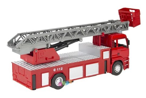 Duży Wóz Strażacki Metalowy 1:32 Wysięgnik i Hak