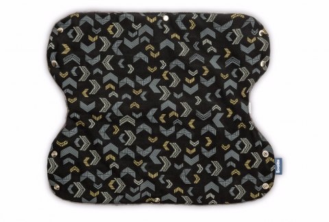 Sensillo Olaf mufka polarowa podwójna - CZARNY WZORY