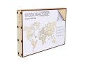 Drewniane puzzle 3d wooden.city - mapa świata xl coral WOODEN CITY